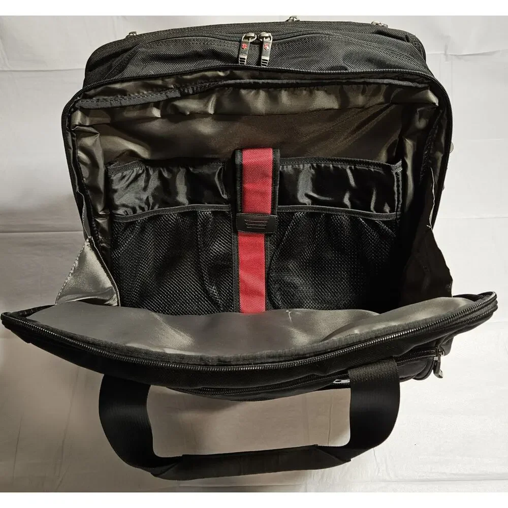 Victorinox Swiss Army Rolling Laptop Briefcase Wheeled Business Travel Bag Black